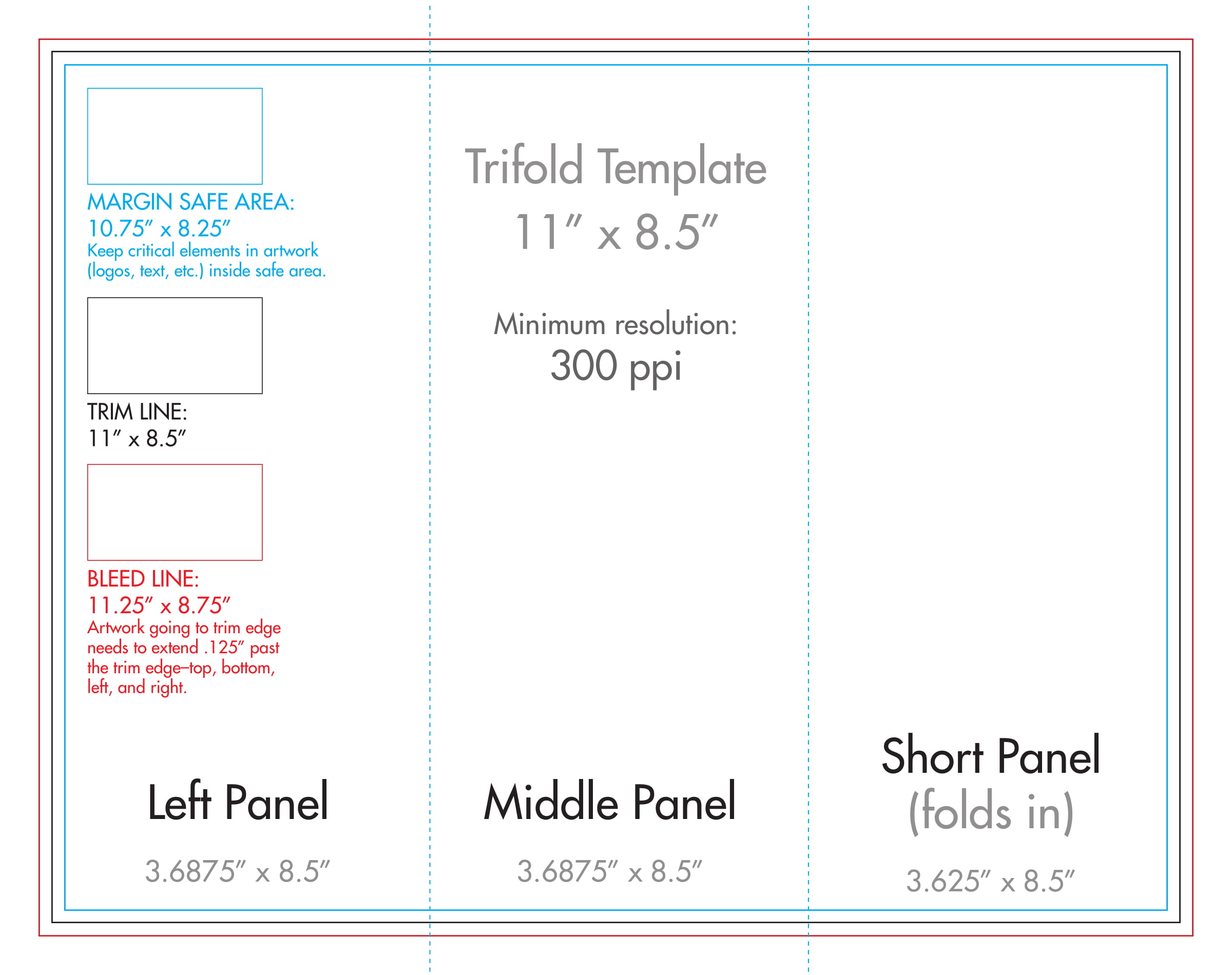 8 5x11 Tri Fold Brochure Template