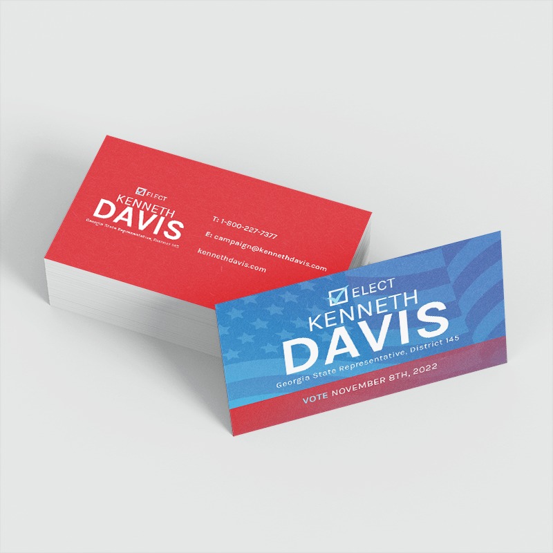 Political Business Card Printing Order Custom Political Campaign Business Cards at U.S. Press