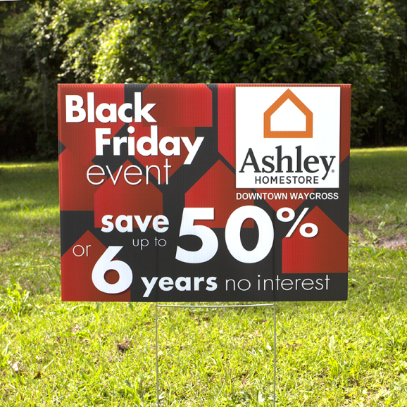 Plastic Real Estate Yard Signs 18"x24" Full Color Printed 2 Sided 50 Signs 