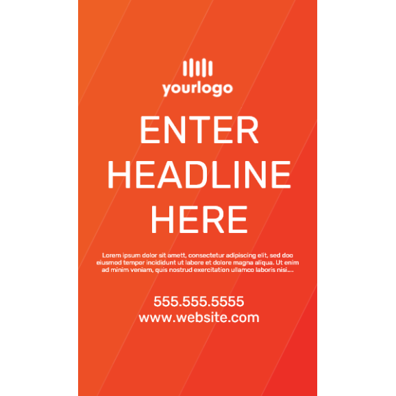 Retractable Banner 19 - 47" x 78"