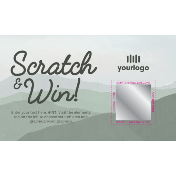 Scratch Off Card 06 - 5" x 3"