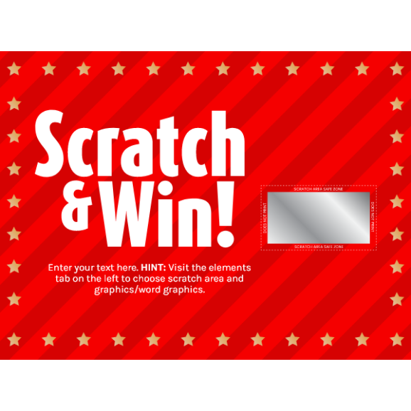 Scratch Off Card 01 - 8" x 6"