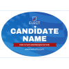 Political Sticker 04 - 3" x 2" Oval