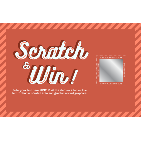 Scratch Off Card 14 - 6" x 4"