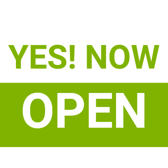 Generic Now Open - 24" x 18"