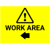 Work Area Left Arrow - 24" x 18"