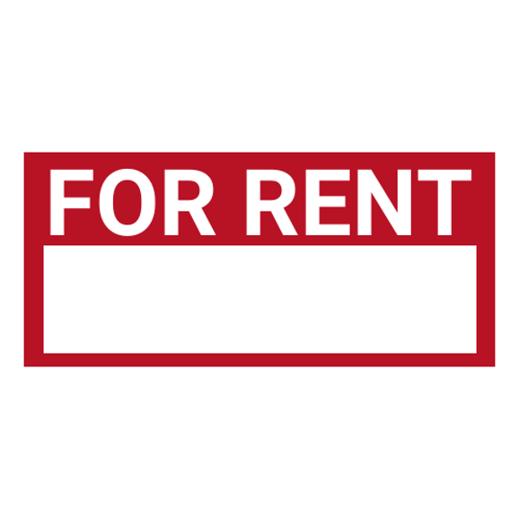 Generic For Rent - 24" x 12"