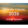 2026 Bi-Monthly Wall Calendar