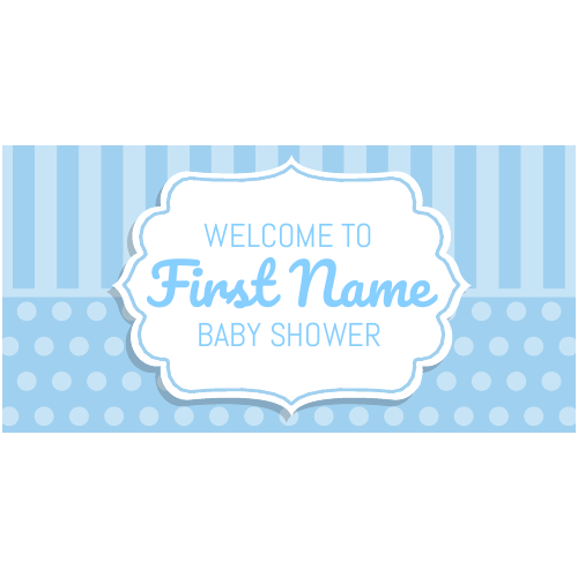 Boy Baby Shower - 24" x 12"