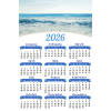 2026 12" x 18" Poster Calendar - Blank Template