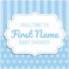 Boy Baby Shower - 24" x 24"