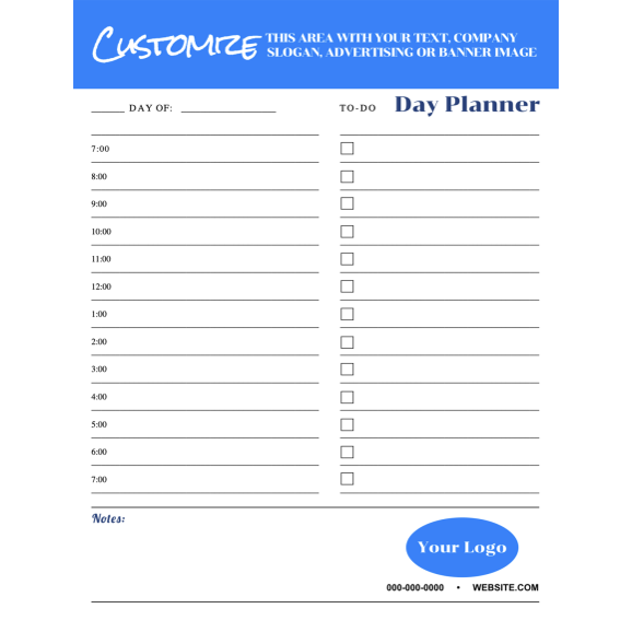 Day Planner Tearpad 8.5" x 11"