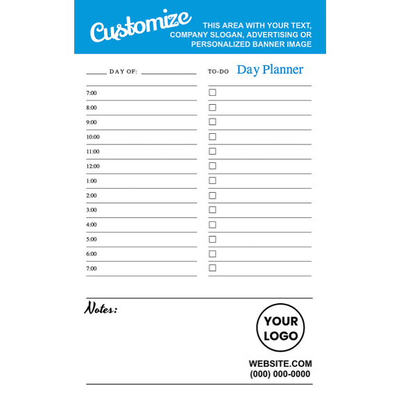 Day Planner Tear Pad 5.5" x 8.5" - 2026