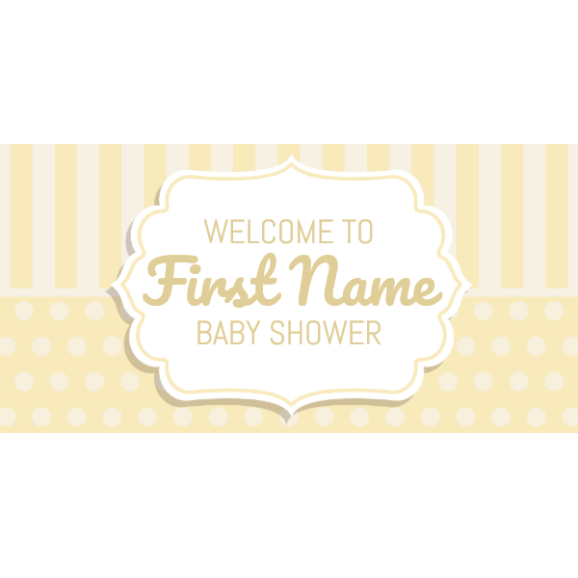 Gender Neutral Baby Shower - 24" x 12"