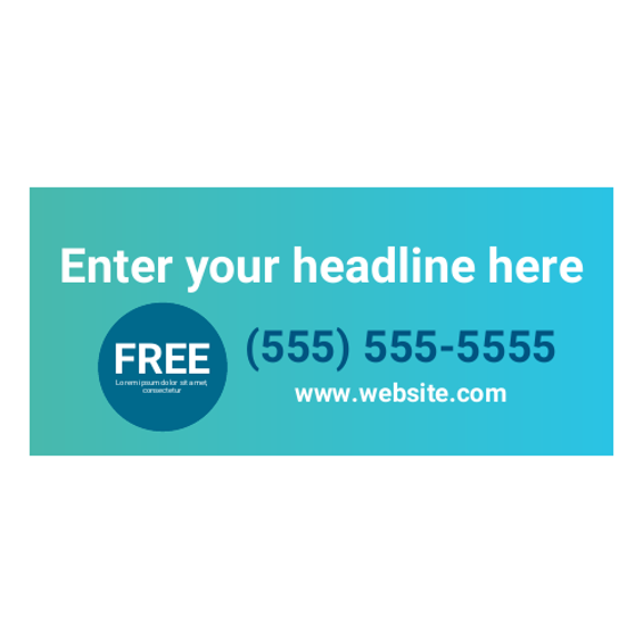 Promo Offer - 24" x 12"
