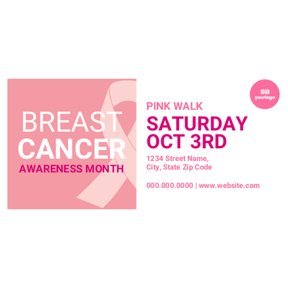 Breast Cancer Awareness - 24" x 12"