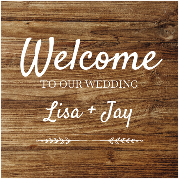 Rustic Wedding - 24" x 24"