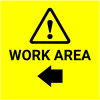 Work Area Left Arrow - 24" x 24"
