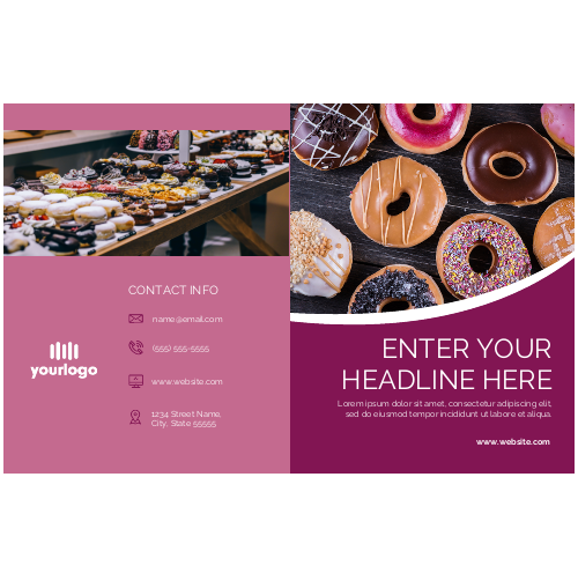 Brochure 9 - 11" x  17" Half Fold