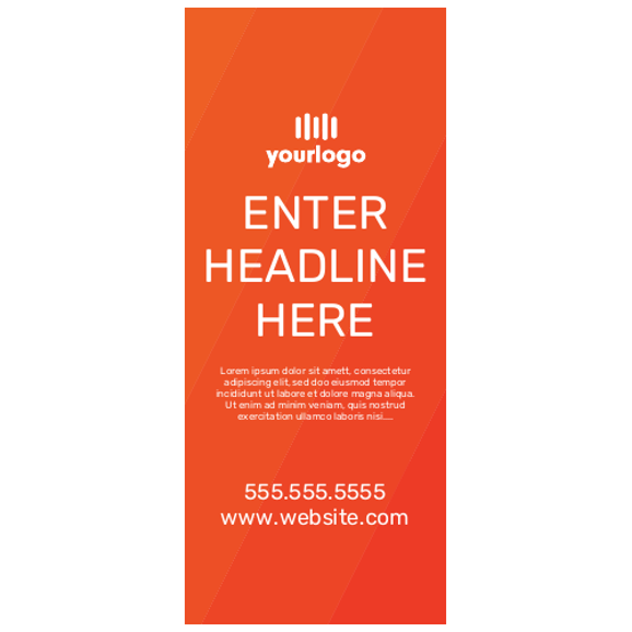 Retractable Banner 19 - 33" x 78"
