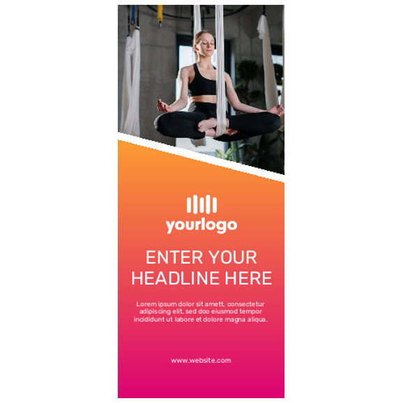 Retractable Banner 20 - 33" x 78"